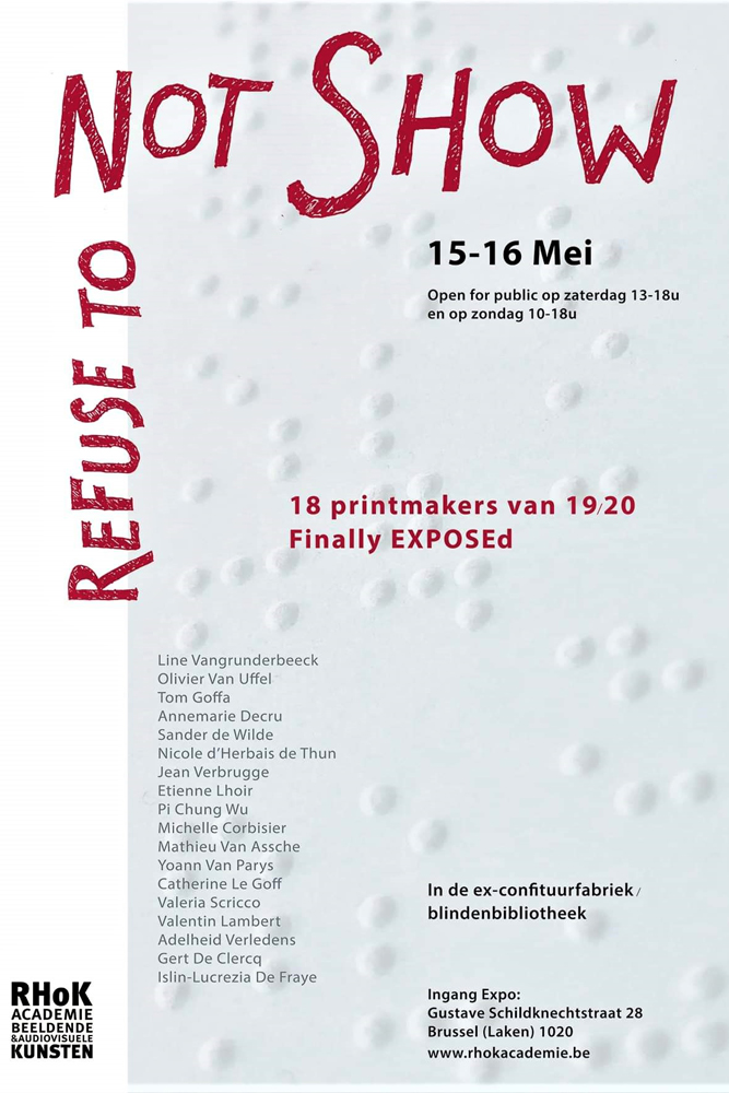 Refuse to not show, affiche | 2021