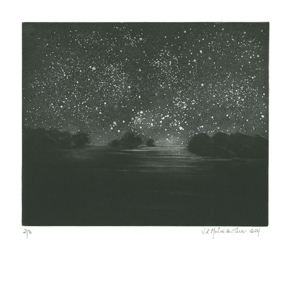 Outre-monde Mezzotint & aquatinte 20x24 cm | 2021