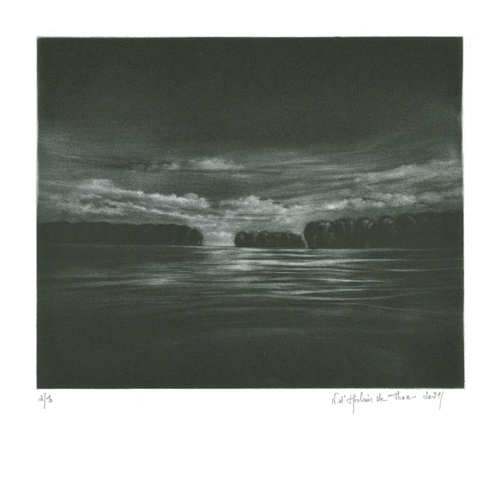 Au-delà de la nuit, Mezzotint, 20x24 cm | 2021