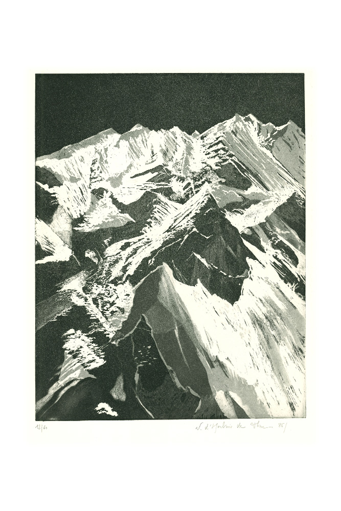 Empyrée II, Aquatinte, 30,5x21,5cm | 1986