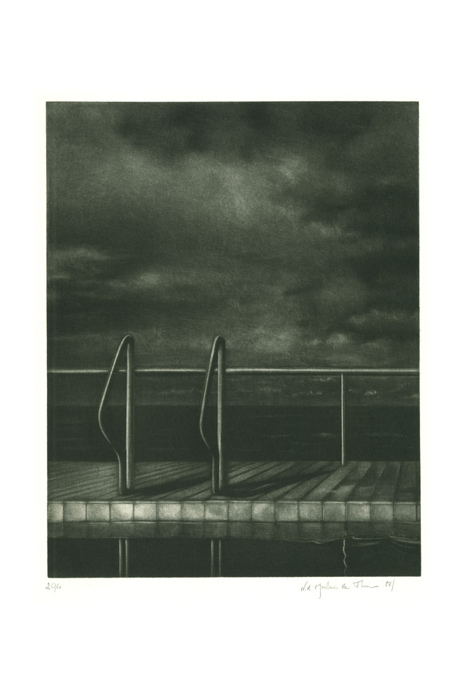 Piscine VI, Manière noire, 30x23 cm | 1988