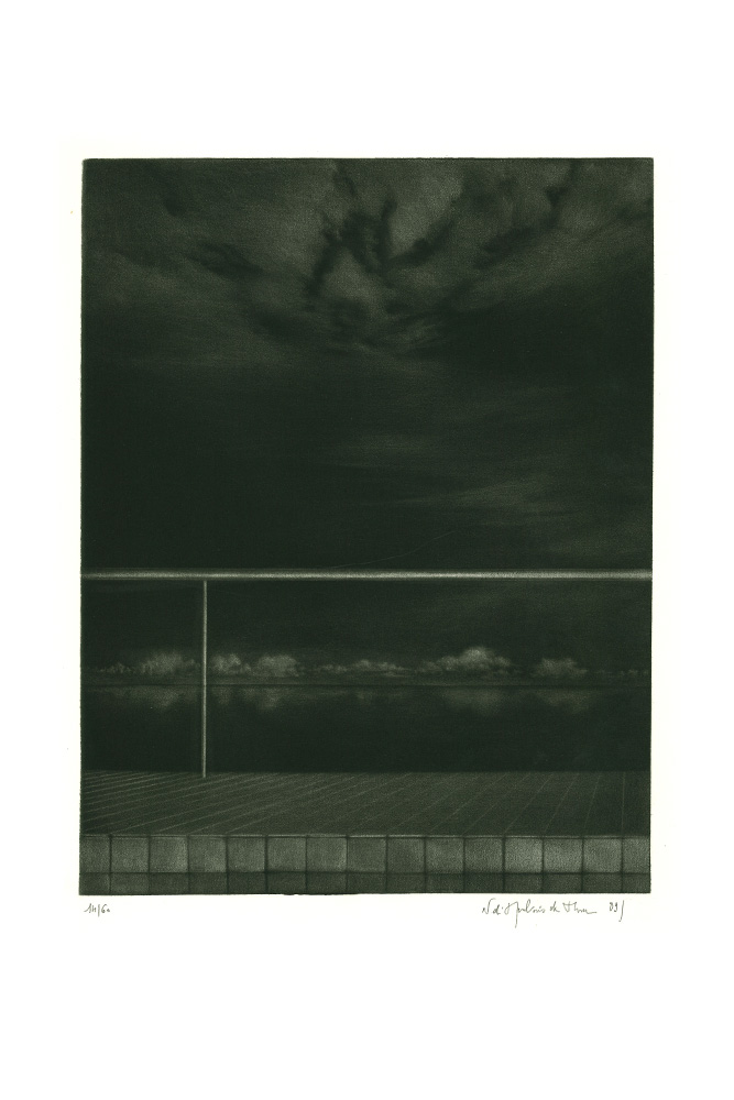 Piscine VII, Manière noire, 30x23 cm | 1989