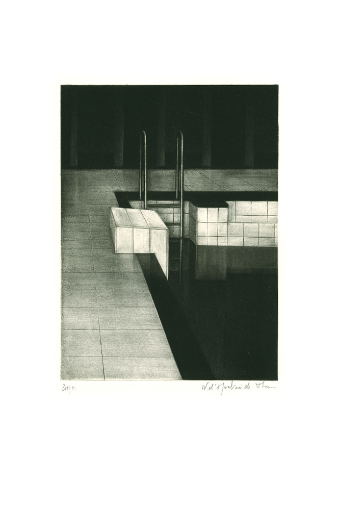 Piscine IX, Manière noire, 15x10,5 cm | 1989